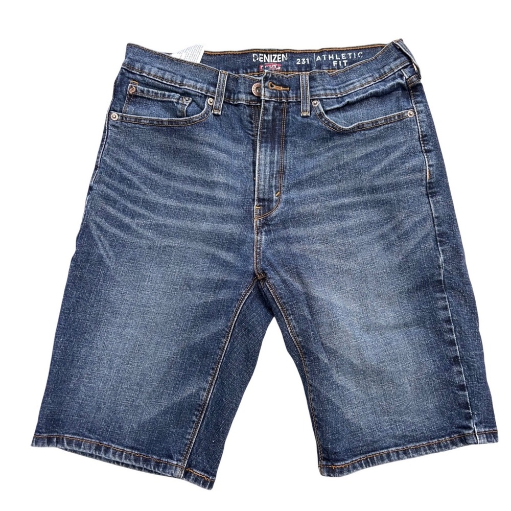 Denizen from Levis 231 Athletic Fit Mens Denim Shorts Blue Medium Wash 32W